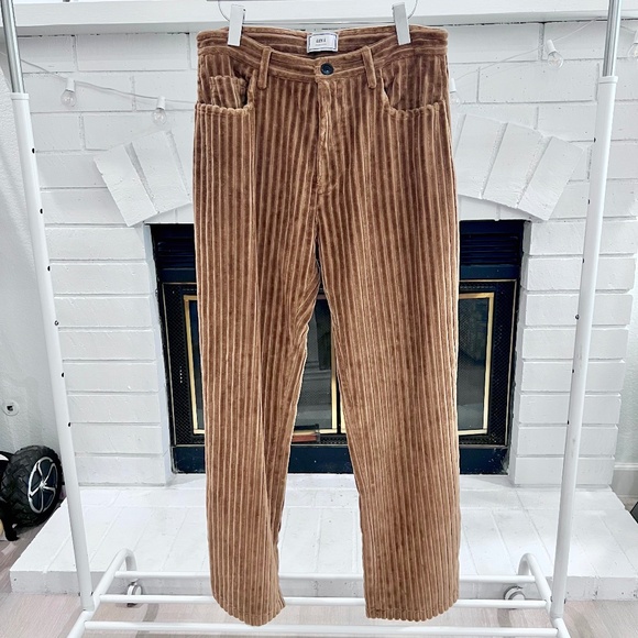 AMI Paris Macro Wale Corduroy Straight Fit Trousers - Picture 1 of 5